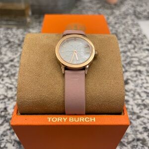 Tory Burch Rose Gold Women's Watch with Pink Strap